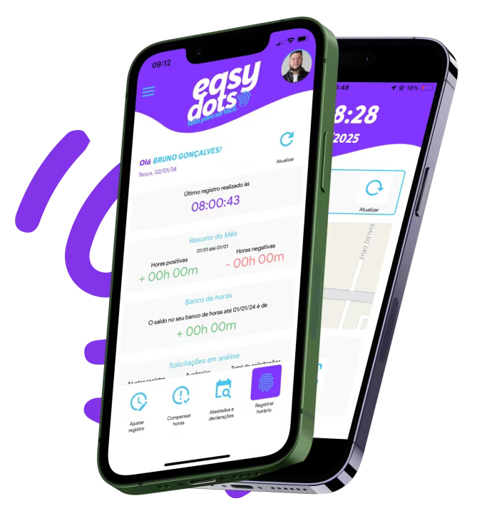 Aplicativo Easydots no celular